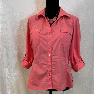 Zac & Rachel Button Front Top sz M